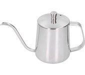 Cafetera de goteo manual de acero inoxidable, tetera para verter café, tetera de cuello de cisne con