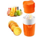 Exprimidor manual portátil de cítricos, naranjas, exprimidor de limón, lima, pomelo, accesorios de cocina naranja