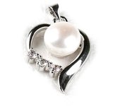 Les Trésors De Lily [K1135] - Pendentif 'Love' biwa blanc blanco