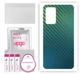 apgo Protective Skin Sticker for the back compatible with Oukitel C21, Wrap Film, Foil, Vinyl - Pattern Carbon Chameleon CAKA1