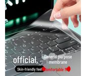 Protector universal para teclado de ordenador portátil: Película transparente a prueba de polvo de 13 a 17 pulgadas 13-14 inch general purpose film