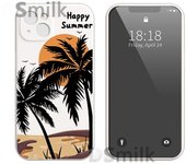 Funda de silicona esmerilada Coconut Tree para iPhone 15, Apple 14/13/15 ProMax XS para teléfonos móviles. iPhone 12 Pro Max blanco