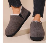 Pida una talla más grande, zapatos de casa nuevos, zapatos casuales para mujer, zapatos de invierno para interiores, zapatos para el hogar mullidos para hombres, zapatillas de exterior antideslizantes con tobillo alto y peludas 36-37 rojo