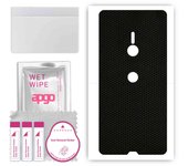apgo Protective Skin Sticker for the back compatible with Sony Xperia XZ3, Wrap Film, Foil, Vinyl - Pattern Matrix
