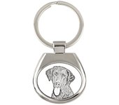 Curly Coated Retriever - keychain with a dog, keychain with a print, personalized pendant from the Art-Dog brand plata