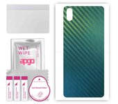 apgo Protective Skin Sticker for the back compatible with TP-Link Neffos A5, Wrap Film, Foil, Vinyl - Pattern Carbon Chameleon CAKA1