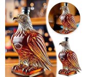 Decantador de whisky de 350 ml, botella de vino con forma de águila calva, símbolo de fuerza, botella de licor de águila, regalo de libertad. Square