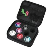 Bolsa de almacenamiento con soporte para bolas Yoyo, funda protectora Yo Yo que absorbe los golpes para 8 bolas Yoyo y negro