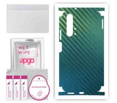 apgo Protective Skin Sticker for the back+sides compatible with Honor 20 Pro, Full Wrap Film, Foil, Vinyl - Pattern Carbon Chameleon CAKA1