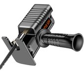 Cabezal de sierra eléctrica portátil para destornillador, adaptador alternativo, taladro eléctrico para sierra eléctrica, herramientas de corte de Metal y madera para el hogar with 3 blades negro