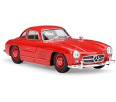 Welly-coche deportivo clásico de aleación Mercedes Benz 1/24 SL, modelo de coche de juguete de Metal fundido a presión, colección de simulación, regalos para niños, 300SL 1/24-19x7.2x5.7cm rojo