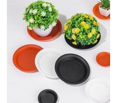 Heavy Duty Drip 4/6/7/8/10 inch Round Flowerpot Trays Garden Supplies Plant Trays Drip Trays 6inch rojo