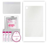 apgo Protective Skin Sticker for the back compatible with Samsung Galaxy Tab A7 2022, Wrap Film, Foil, Vinyl - Pattern Matte Transparent