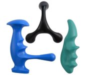 3 herramientas de masaje de puntos gatillo y protector de pulgar para masaje de tejido profundo de cuerpo completo. Herramientas manuales para puntos gatillo en espalda, cuello, brazos, muslos y pantorrillas. 3 Pcs