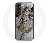 Coque pour Samsung Galaxy S21 FE chaton Bengal dormir