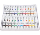 24 colores 12ml pigmento acrílico pintura DIY accesorio de dibujo juego de pintura colorida