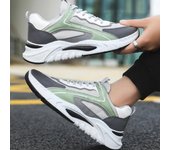 Zapatillas de deporte de moda para hombre, nuevas zapatillas de otoño transpirables con cordones para correr al aire libre, zapatillas deportivas informales, zapatillas de hombre 2025 39 gris