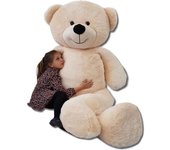 Nuestro en peluche XXL beige - 220 cm