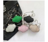 Mini bolso de cena con pintalabios de lentejuelas, bolso de mujer, nueva moda y diseño de nicho, cadena de moda, un hombro tipo bandolera, 2024