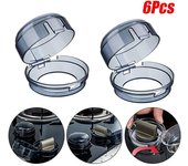 6x cubierta de perilla de horno de estufa de Gas candado Protector de bloqueo de tapa seguridad de cocina de bebé 6Pcs transparente