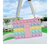 Relive Stress Pop Fidget Toys Push It Bubble funda de silicona para tableta para IPad Mini Air 2 3 4 10,9 7th 8th 10,2 9,7 2017 2018 ipad mini 1/2/3