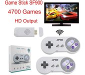 Consola SF900 para Super Nintendo, 16 bits, 4700 juegos Retro, consolas de videojuegos HD para controlador inalámbrico NES SNES 1500 games
