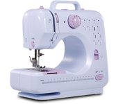 Máquina de coser portátil eléctrica para el hogar, minimáquinas de coser para reparar, 12 puntadas 2 púrpura