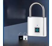 Candado inteligente con huella dactilar para exteriores, resistente al agua y al óxido, para bloquear puertas y gabinetes de forma segura. Cerradura electrónica antirrobo con protección por contraseña.