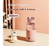 Calentador de agua portátil para fórmula para bebés, capacidad de 300ml, control preciso de temperatura, batería incorporada