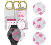 3x apgo Ultra-Clear Hybrid protector de pantalla compatible con Garmin Vivomove 3S, nano vidrio flexible, excelente reemplazo para vidrio templado, resistente a rayones