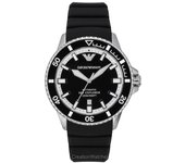 Reloj de Hombre Emporio Armani Sea Explorer Correa de Silicona Esfera Negra Automático Diver's AR60078 200M negro
