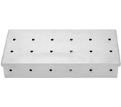 Caja ahumadora de acero inoxidable de gran capacidad, caja para ahumar con astillas de madera para barbacoa, accesorio para parrilla de barbacoa