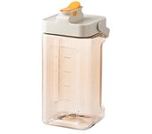 Hervidor frío con grifo, pegatina divertida, tetera grande, capacidad de agua, jarra, cubo de limonada de fruta blanco