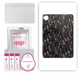 apgo Protective Skin Sticker for the back compatible with Vivo Pad2, Wrap Film, Foil, Vinyl - Pattern Carbon Black Pixel