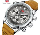 Relojes de lujo de marca superior con caja para hombre, reloj informal para hombre, relojes de cuarzo de cuero multifunción para hombre