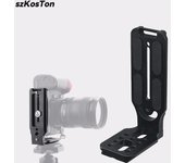 Soporte universal para cámara en L, placa en L de liberación rápida, tornillo de 1/4 de pulgada, compatible con vídeo vertical suizo, Nikon, Canon, Sony y Fuji.