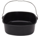 Barril para pasteles para accesorios de freidora Revestimiento antiadherente de metal Molde para hornear pasteles Molde para freidora con 8in