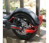 Bloqueo antirrobo para bicicleta, motocicleta, bicicleta de montaña, patinete eléctrico, bloqueo de freno de disco, recordatorio de bloqueo de disco de freno, cuerda negro