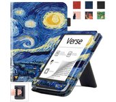Funda protectora inteligente con soporte para lector electrónico de 6 pulgadas para Pocketbook Verse/Verse Pro Dark Blue