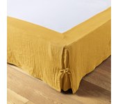 Cache sommier 90x190 cm Gaze de coton Safran 90 x 190 cm amarillo