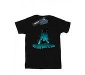 Harry Potter Womens/Ladies Hogwarts Silhouette Cotton Boyfriend T-Shirt L gris