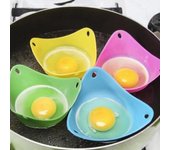 4 unids/set de huevos de silicona cazador furtivo vainas para cazar huevos antiadherente tazas para hornear herramientas