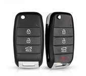 Carcasa de llave remota plegable de 4 botones para KIA K3, Sorento, Carens, K5, K2, Cerato, Forte 4 Buttons TOY40