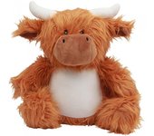 Mumbles Zippie Highland vaca de peluche de juguete One Size marrón