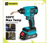 Newbeny Pistola de soldadura de plástico de 500 ℃, de calentamiento rápido, recargable, eficiente, kit de reparación de grietas y fisuras de plástico para parachoques de automóvil, para batería Makita de 18 V Without Battery