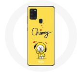 Coque pour Samsung Galaxy A21S BTS Bangtan Garçons BT21 Chimmy Jimin Fond Jaune