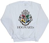 Harry Potter Womens/Ladies Hogwarts Crest Sweatshirt L blanco
