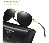 AORON gafas de sol polarizadas de moda, gafas de sol con montura metálica, gafas de conducción para conductores, gafas antideslumbrantes UV400 para hombres y mujeres