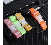 Correa ajustable para bolsa de viaje, equipaje seguro, portátil, de nailon, hebilla minimalista para maleta fácil de usar rojo rosa