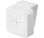 Toallero para puerta de lavabo Yamazaki Jitsugyo, color blanco aprox.. Toallero de torre bajo armario (An. 5,5 x Pr. 4,5 x Al. 6 cm) 4250